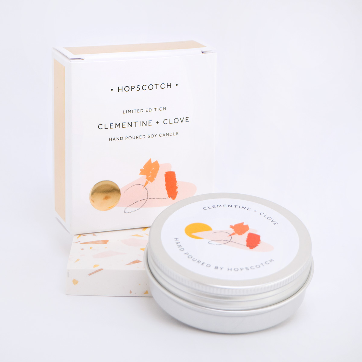 Ltd Edition Clementine + Clove Scented Soy Candle