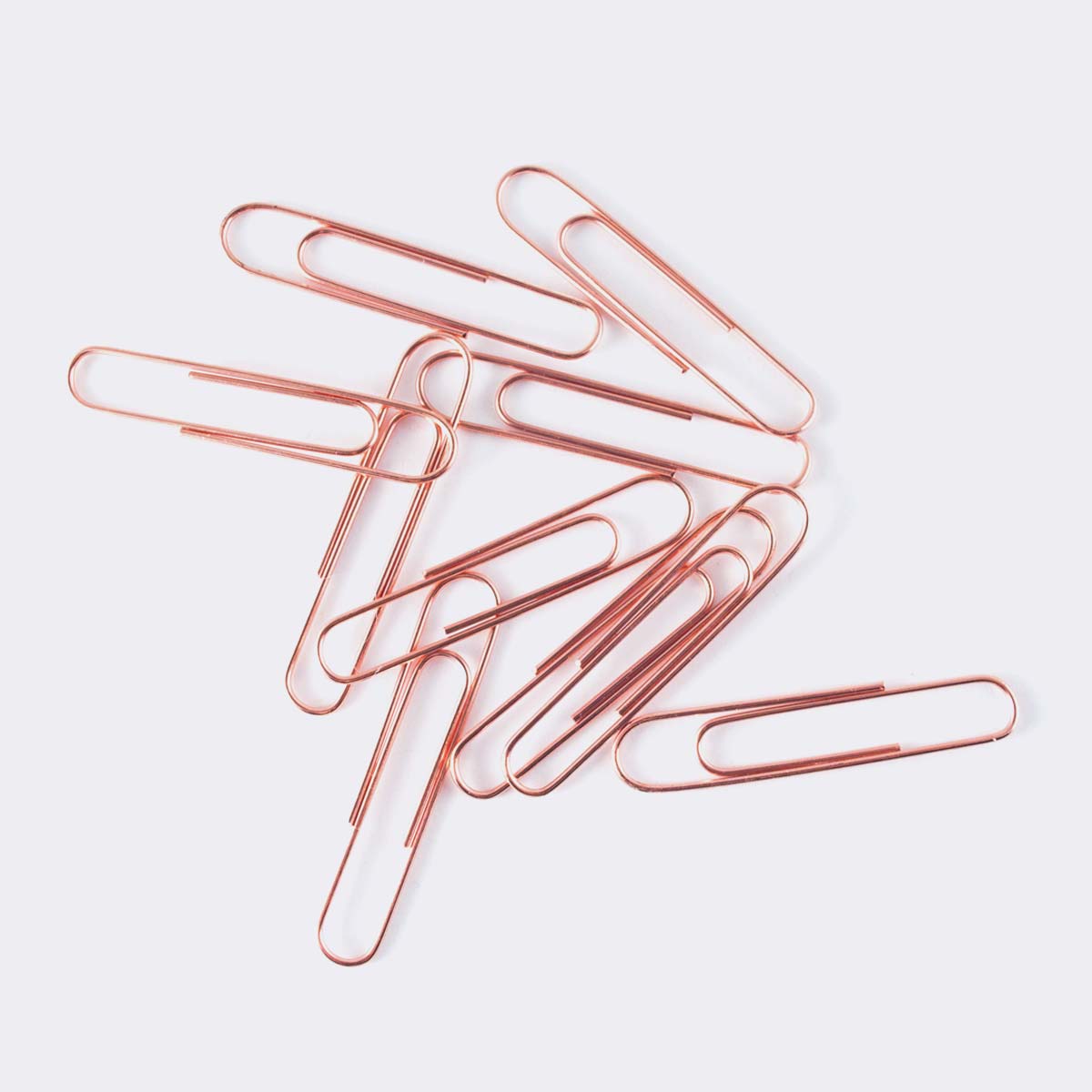large rose gold paperclips